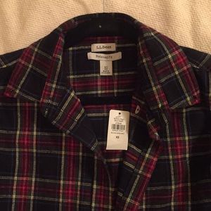 L.L. Bean plaid shirt. Never worn.